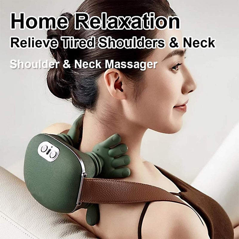 Rechargeable Cervical Neck & Body Massager – Deep Tissue Kneading Pain Relief