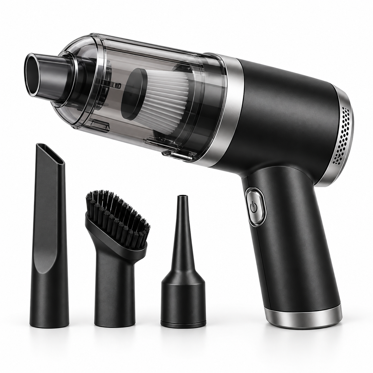 Portable 3-in-1 Wireless Car & Home Vacuum Cleaner (Rechargeable Blower & Duster)