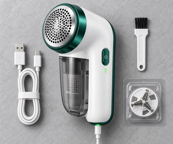 Rechargeable Electric Lint Remover & Fabric Shaver (Sweater, Sofa & Clothes Defuzzer)